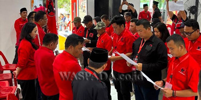 Indra Silaban dilantik sebagai Ketua PAC PDI-P Kecamatan Lubukpakam