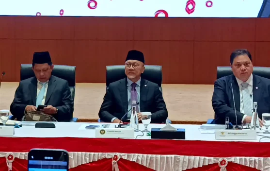 Bangunan Koperasi Desa Merah Putih di daerah pegunungan yang akan ditertibkan