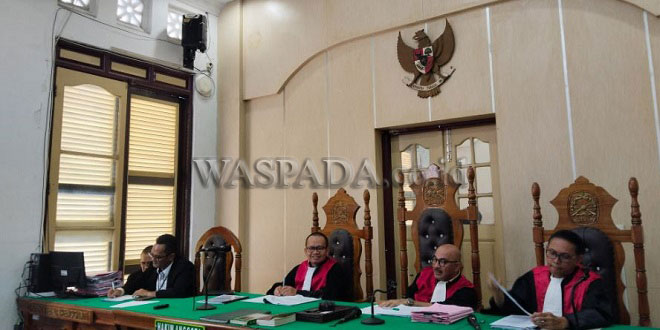 Ilustrasi ruang sidang pengadilan terkait kasus narkotika di Medan