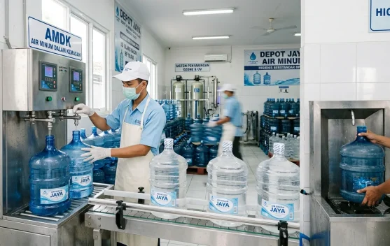Perbandingan galon isi ulang depot dan galon bermerek untuk air minum