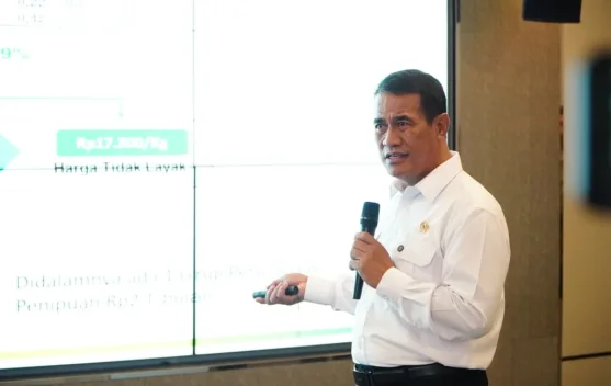 Ilustrasi beras fortifikasi dan pemeriksaan label kemasan