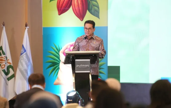 Menteri Perdagangan beri pidato pada forum komoditas berkelanjutan di Jakarta