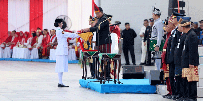 Gubernur Sumatera Utara memimpin upacara HUT ke-81 di Deliserdang