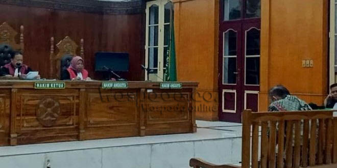 Sidang pembacaan vonis kasus korupsi smartboard Tebingtinggi di Pengadilan Negeri Medan