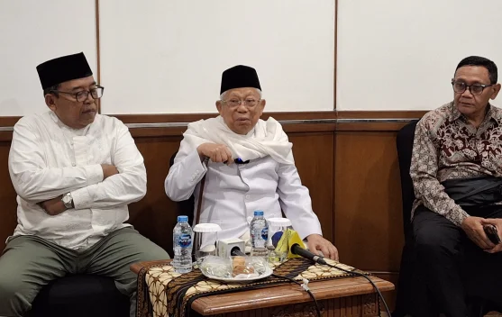 Ma'ruf Amin berbicara pada peluncuran buku dan menyerukan penguatan komitmen kebangsaan