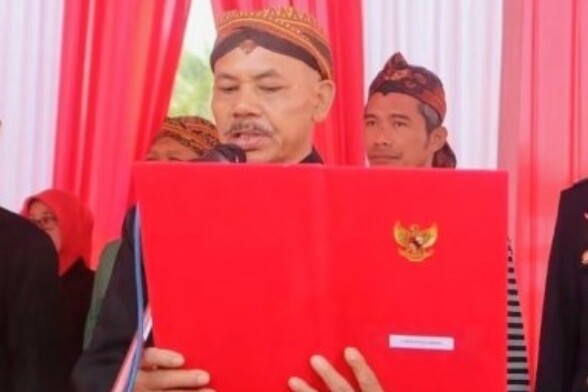 Upacara HUT ke-81 RI di Alun-Alun Magetan dengan pembacaan teks proklamasi