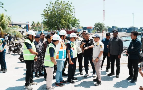 Menteri Dalam Negeri meninjau kondisi Pelabuhan Laurentius Say pascagempa di NTT