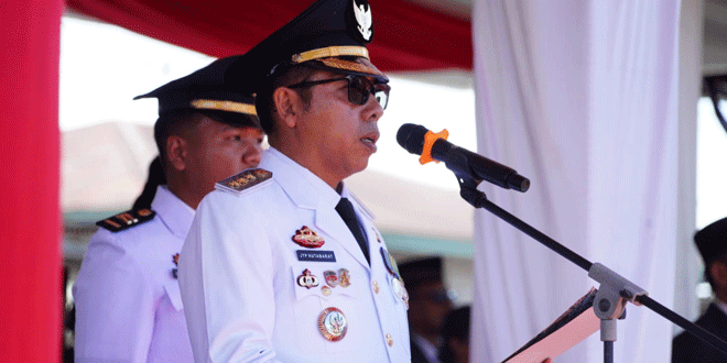 Upacara HUT ke-81 RI di Lapangan Serbaguna Tarutung dipimpin Bupati Tapanuli Utara