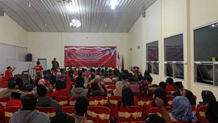 Konsolidasi Musran PDI Perjuangan Kecamatan Sendang di Hall Ori Green, 24 Agustus 2026