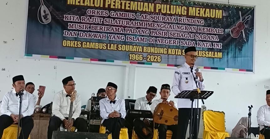 Pertemuan budaya Orkes Gambus Lae Sukhaya Runding di Cafe Penang Subulussalam