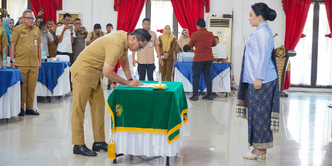 Airin Rico Waas dilantik sebagai Bunda PAUD Medan di Gedung Serbaguna TP PKK Medan