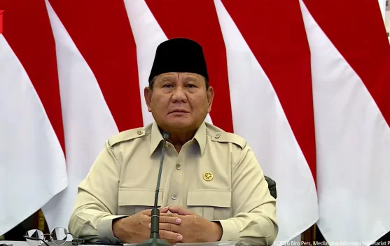 Presiden Prabowo memberi apresiasi atas pembangunan jembatan dan sumber air bersih oleh TNI-Polri