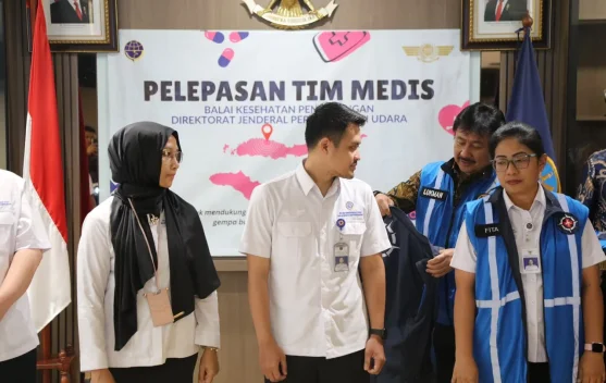 Tim medis Balai Kesehatan Penerbangan diberangkatkan untuk bantuan korban gempa NTT