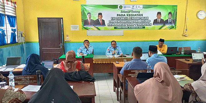 Rapat koordinasi pengawasan dana BOP RA dan BOS Madrasah di Kantor Kemenag Deliserdang