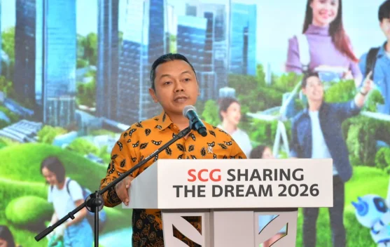 Wamendikdasmen Fajar Riza berbicara di acara SCG Sharing the Dream 2026