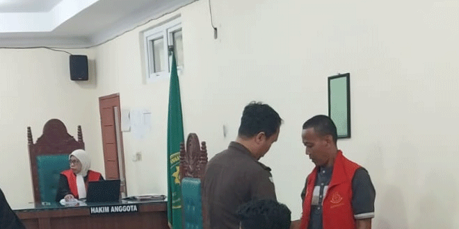 Sidang Pengadilan Negeri Lubuk Pakam terkait dugaan penggelapan pembayaran proyek