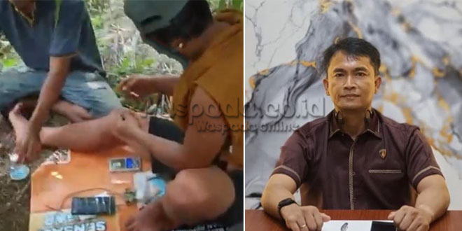 Ilustrasi patroli polisi dan warga di kawasan perdesaan