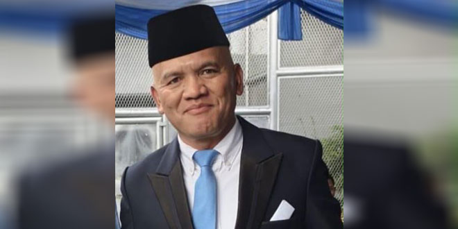 Bahtiar Sembiring saat serah terima jabatan Kalapas Klas IIB Tebingtinggi