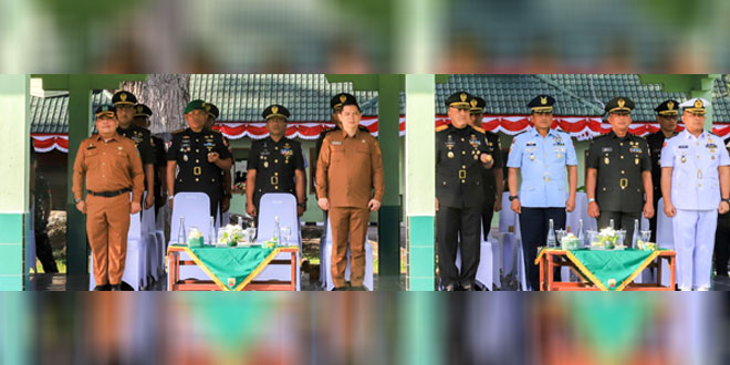 Pelantikan bintara Dikmaba TNI AD di lapangan Jenderal Soedirman Rindam I/BB