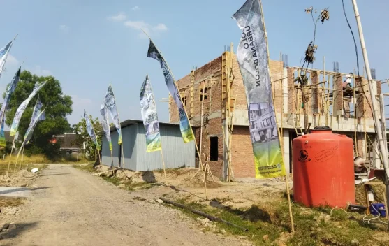 Tampak area perumahan Solo Urbana Bolon di Colomadu dekat Bandara Adi Soemarmo