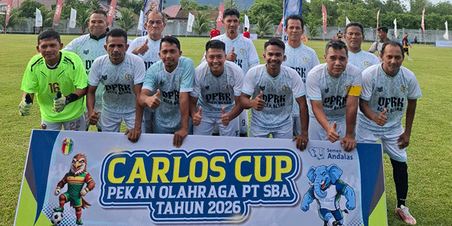 Pembukaan Carlos Cup 2026 di Lapangan Mini Carlos Lhoknga dengan tendangan pertama