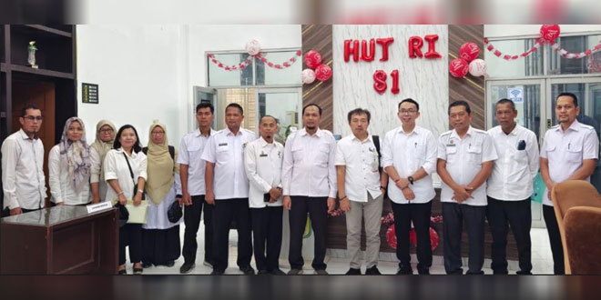 Tim BRIN dan Bapperida Sergai saat pra-survei riset ketahanan pangan di Sei Rampah