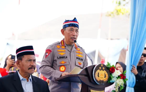 Peresmian Jembatan Merah Putih di Bayah Barat, Lebak, Banten
