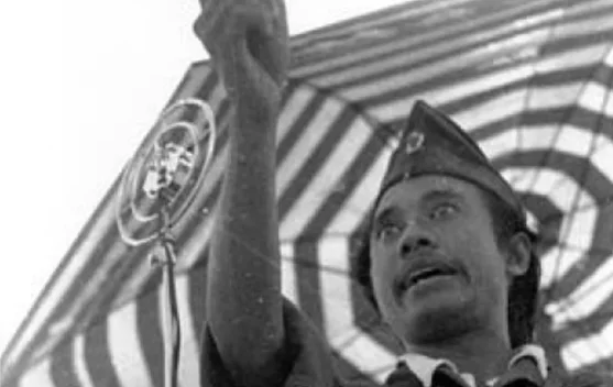 Bung Tomo membakar semangat rakyat Surabaya 1945