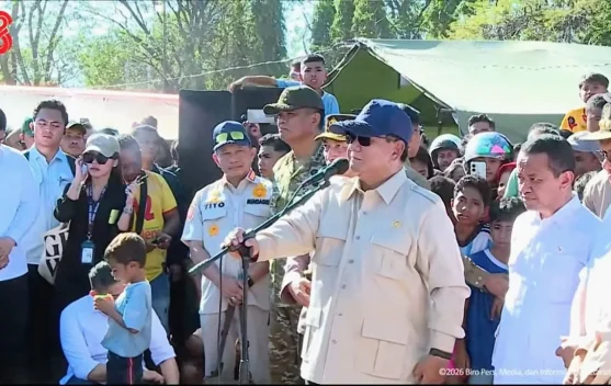 Presiden kunjungi posko pengungsian di Nagekeo, Nusa Tenggara Timur