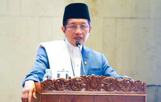 Suasana Lapangan Monas untuk acara zikir dan doa kebangsaan