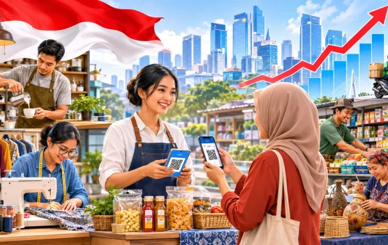 Pelaku UMKM berdiskusi tentang pengelolaan usaha dan strategi pemasaran