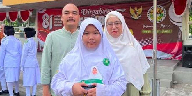 Luvena Prameswari alias Cinta, siswi SD Harapan 1 Medan berprestasi di bidang akademik dan lomba