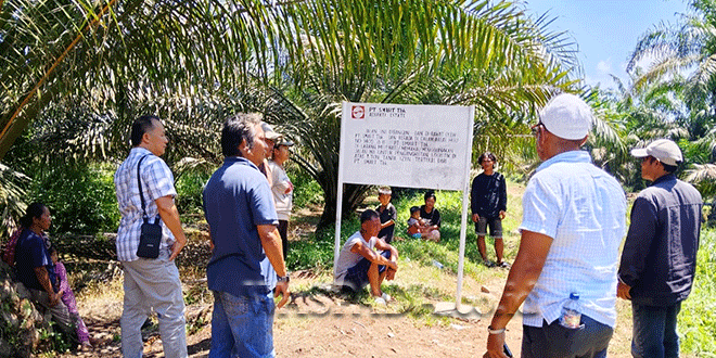 Petani terhalang akses jalan kebun di Aek Korsik, Labuhanbatu Utara