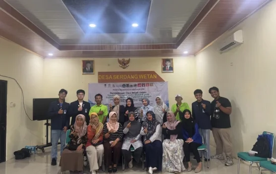 Kegiatan pendampingan UMN di Desa Serdang Wetan untuk pengembangan produksi dan pemasaran usaha desa