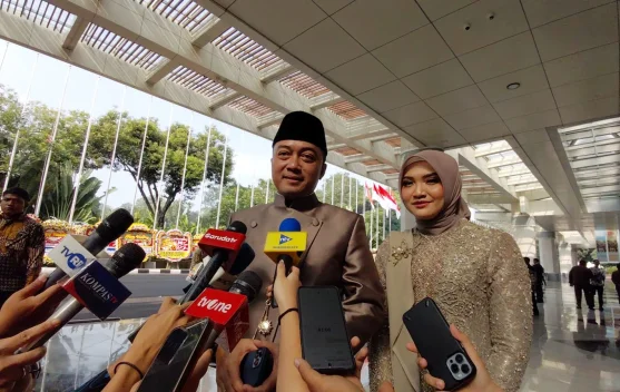 Presiden Prabowo hadir sebagai saksi akad nikah Rizky dan Chika di JCC