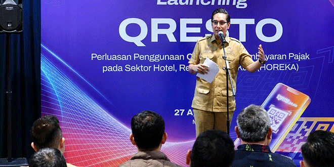 Ilustrasi digitalisasi pengawasan pajak restoran di Medan dengan sistem QRESTO