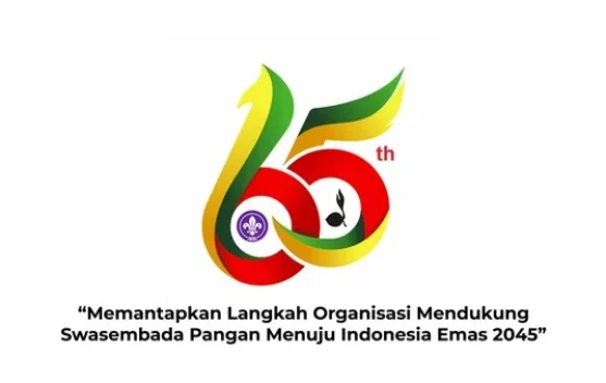 Simbol tunas kelapa Gerakan Pramuka pada seragam anggota