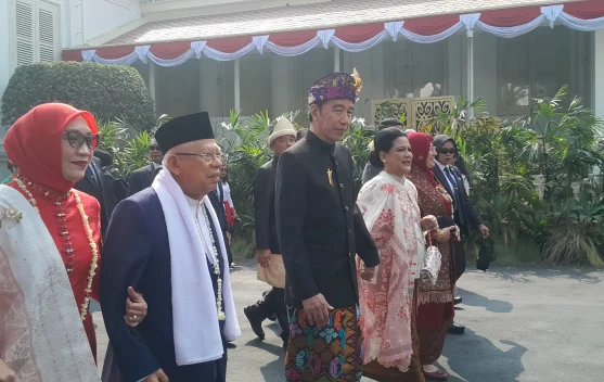 Sejumlah mantan presiden dan wapres hadir di Upacara HUT Ke-81 di Istana Merdeka