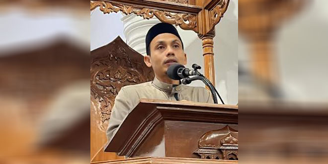 Khutbah Jumat di Masjid Jamik Buengcala, Aceh Besar yang membahas lima sebab ibadah tidak diterima