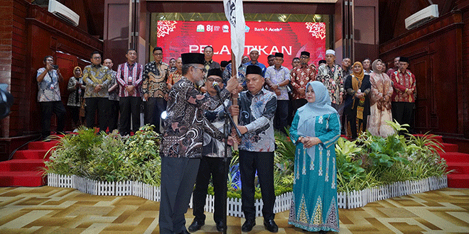 Pengurus PIRA 2026-2029 saat dilantik di Anjong Mon Mata, Aceh