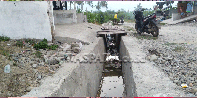 Ilustrasi saluran irigasi proyek P3-TGAI di Aceh Tenggara yang diduga salah sasaran