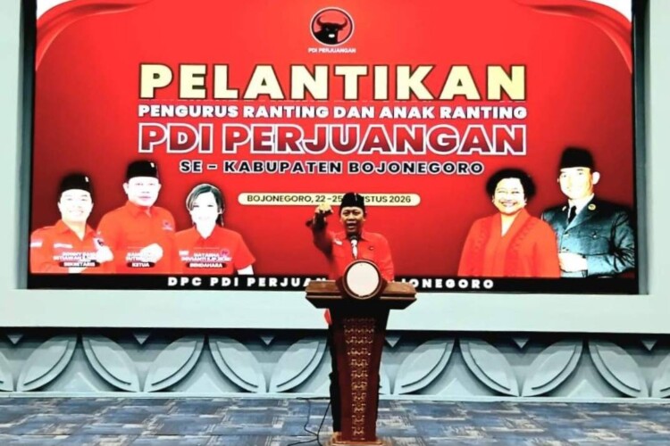 Pelantikan 3.312 pengurus Ranting dan Anak Ranting PDI Perjuangan Bojonegoro