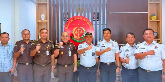Kalapas Tebingtinggi bertemu Kajari di kantor Kejaksaan Negeri Tebingtinggi