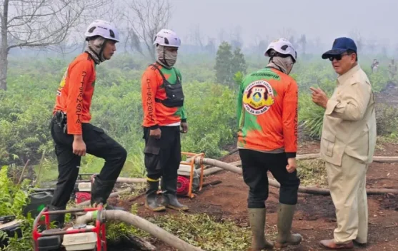 Presiden memantau operasi pemadaman karhutla dan penambahan peralatan di Kalimantan
