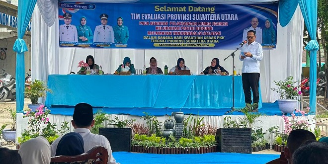 Tim Monitoring TP PKK di Kelurahan Pantai Burung, Tanjungbalai meninjau program pembinaan anak