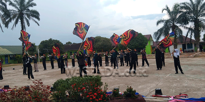 Latihan group marching band MTsN 1 Padanglawas menjelang kompetisi PDBI Palas