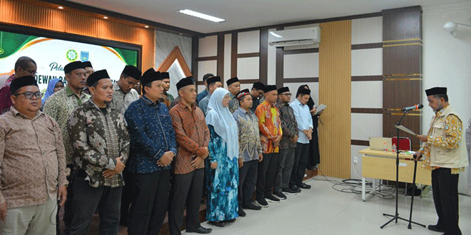 Pelantikan Dewan Dakwah Kota Langsa periode 2026-2031 di Aula IAIN Langsa
