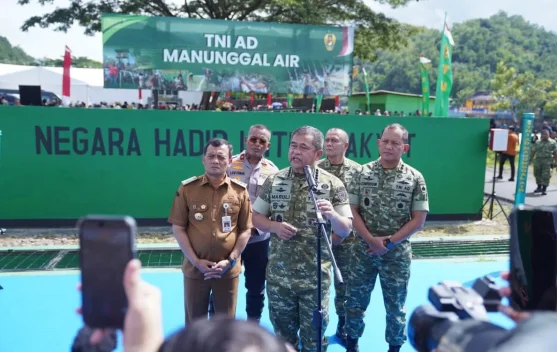 TNI AD membangun jaringan pengairan untuk lahan tadah hujan agar bisa panen tiga kali setahun