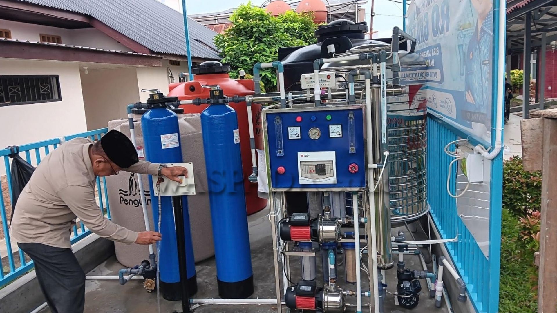 Dispenser air minum RO gratis di lingkungan RSUD Langsa untuk keluarga pasien