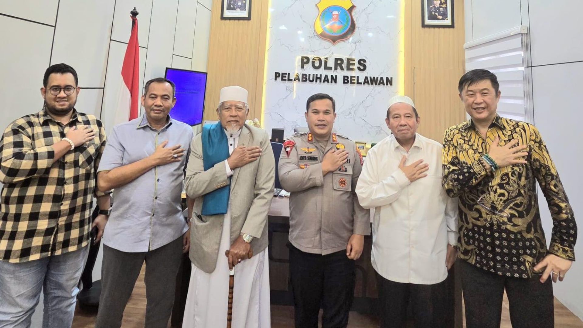 Silaturahmi Kapolres Belawan dengan ulama dan pelaku usaha untuk penataan kota Belawan